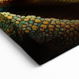 Detailed Chameleon Close Up Wall Art - Wildlife Reptile Canvas Print
