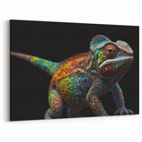 Colorful Chameleon Wall Art - Vibrant Reptile Wildlife Canvas Print