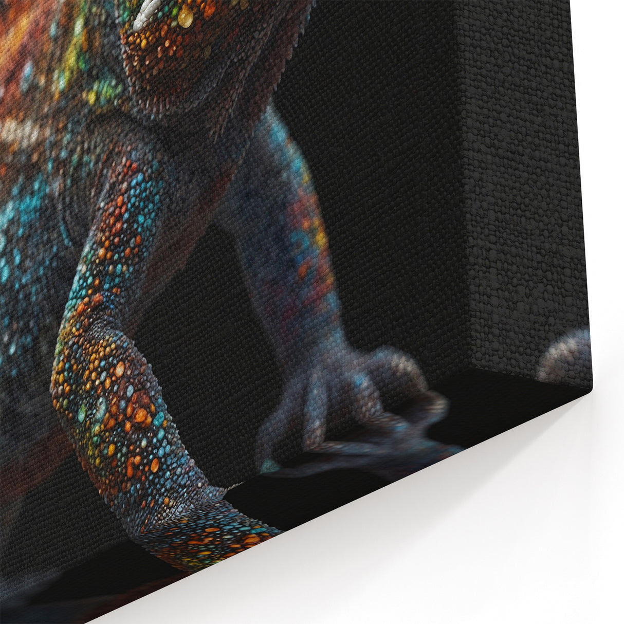 Colorful Chameleon Wall Art - Vibrant Reptile Wildlife Canvas Print