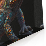 Colorful Chameleon Wall Art - Vibrant Reptile Wildlife Canvas Print