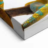 Dual Chameleon Wall Art - Vibrant Reptile Wildlife Canvas Print