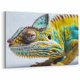 Close Up Chameleon Wall Art - Detailed Reptile Canvas Print