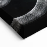 Monochrome Chameleon Wall Art - Black and White Reptile Canvas Print