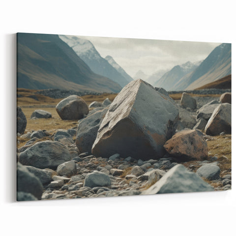 Nature’s Harmony Rock Wall Art - Scenic Mountain Landscape Rock Prints