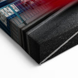 Service Vehicles Wall Art - Red Bus on Tower Bridge Canvas Print