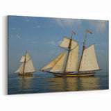Elegant Sailboat Wall Art | Nautical Canvas Art for Coastal Living Decor