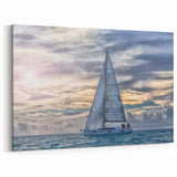 Tranquil Sailboat Wall Art | Nautical Canvas for Coastal Interiors