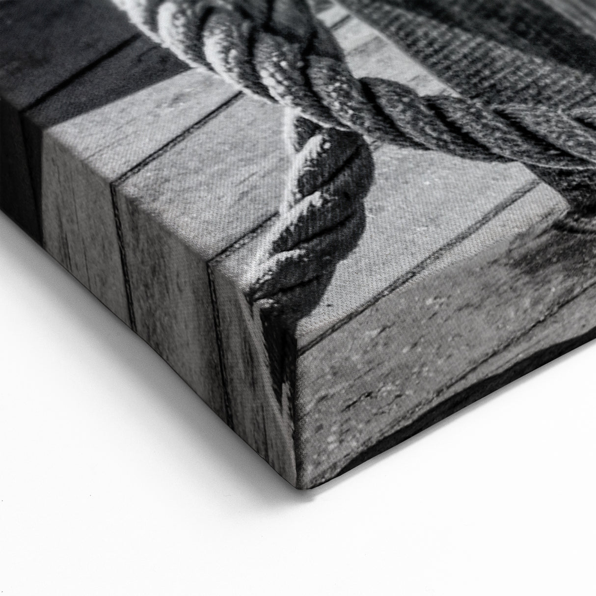 Nautical Ropes and Anchor Wall Art | Black and White Maritime Decor