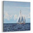 Open Ocean Sailboat Wall Art | Nautical Canvas for Coastal Decor