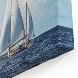 Open Ocean Sailboat Wall Art | Nautical Canvas for Coastal Decor