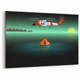 Rescue Helicopter Wall Art: Aviation Canvas Prints for Modern Decor