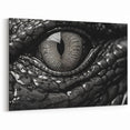 Alligator Eye Detail - Gator Canvas Art for Reptile Lovers