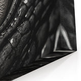 Alligator Eye Detail - Gator Canvas Art for Reptile Lovers