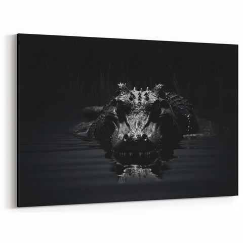Gator in the Water - Crocodile Wall Art for Wildlife Enthusiasts