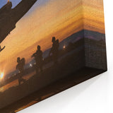 Night Mission Helicopter Wall Art: Military Aviation Canvas Prints