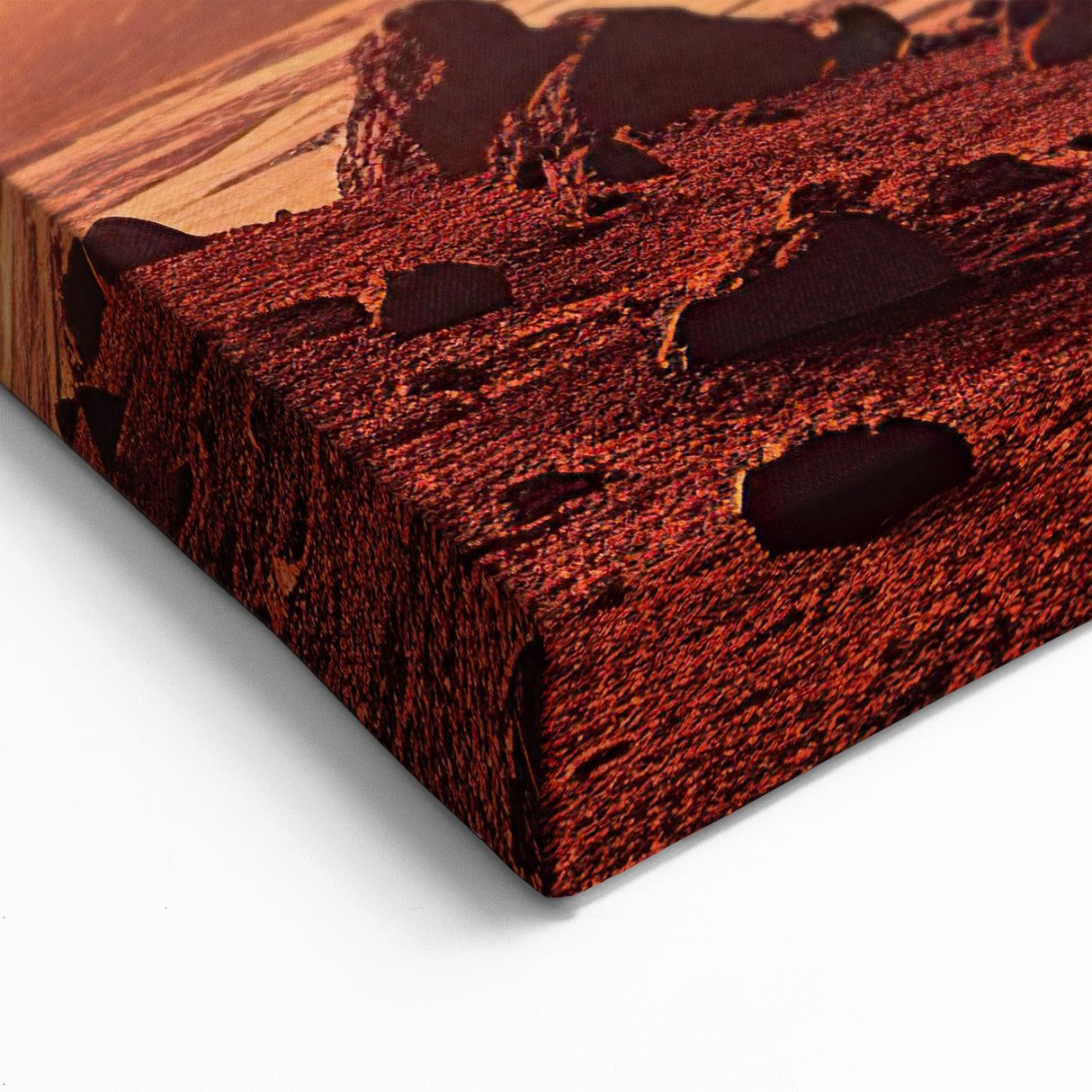 Martian Landscape Rock Wall Art - Surreal Red Planet Scenery Print