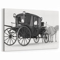Service Vehicles Wall Art - Elegant Horse-Drawn Carriage 3D Render Print