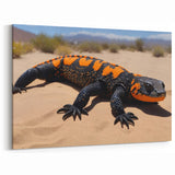 Striking Lizard Wall Art - Reptile and Desert Wildlife Canvas Decor