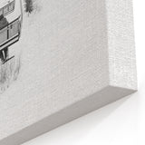 Service Vehicles Wall Art - Serene Ski Lift Ride in Snowy Mountains Print