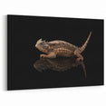 Rustic Spiny Lizard - Detailed Wildlife Canvas Art for Nature Decor