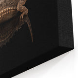 Rustic Spiny Lizard - Detailed Wildlife Canvas Art for Nature Decor