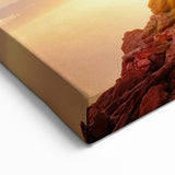 Red Rock Arch Wall Art - Dramatic Sunset Landscape with Natural Formations