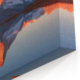 Scenic Rock Photography – Mountain Reflection Landscape Rock Wall Art
