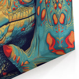 Colorful Lizard Wall Art - Reptile and Wildlife Canvas Print Decor