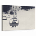 Service Vehicles Wall Art - Serene Ski Lift in Snowy Landscape Print