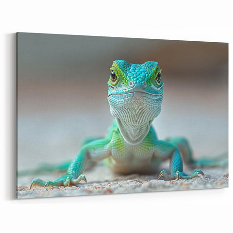 Charming Lizard Wall Art - Reptile and Wildlife Canvas Print Decor