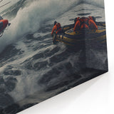 Dynamic Rescue Helicopter Wall Art - Aviation Canvas Print for Home Decor