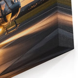 Evening Helicopter Flight Wall Art - Sleek Aviation Canvas Print