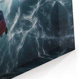 Rescue Helicopter Over Ocean Wall Art - Dynamic Aviation Canvas Print
