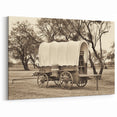 Vintage Service Vehicles Wall Art - Covered Wagon Print