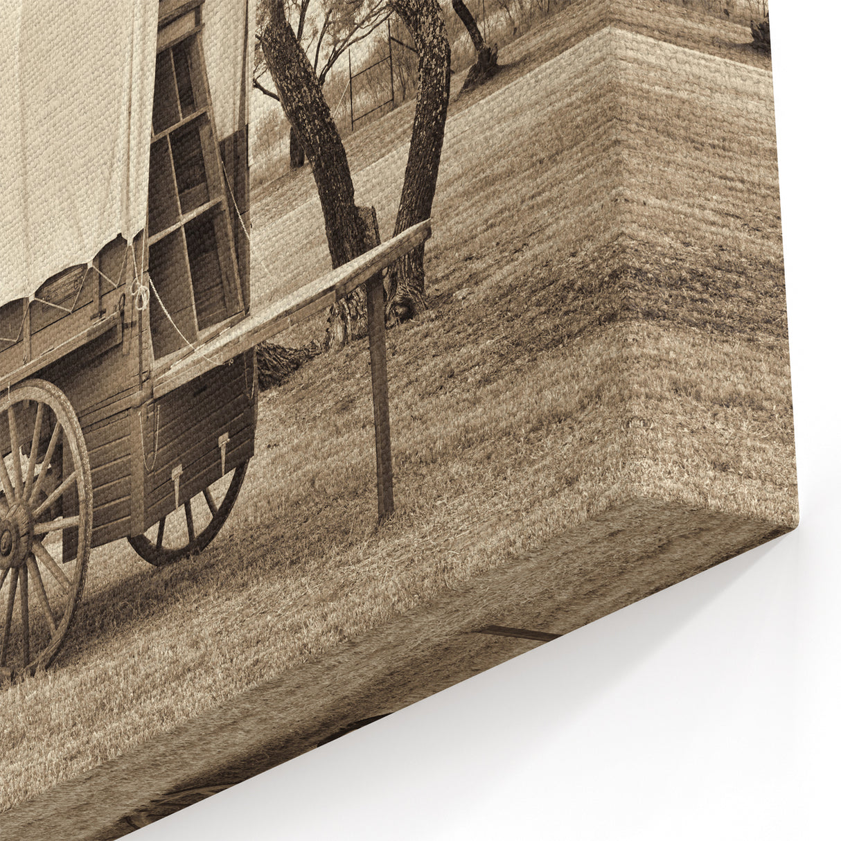 Vintage Service Vehicles Wall Art - Covered Wagon Print
