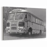 Rustic Vintage Bus Wall Art - Service Vehicles Print