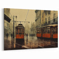 Vintage Streetcar Wall Art - Urban Service Vehicles Print