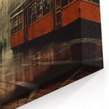 Vintage Streetcar Wall Art - Urban Service Vehicles Print