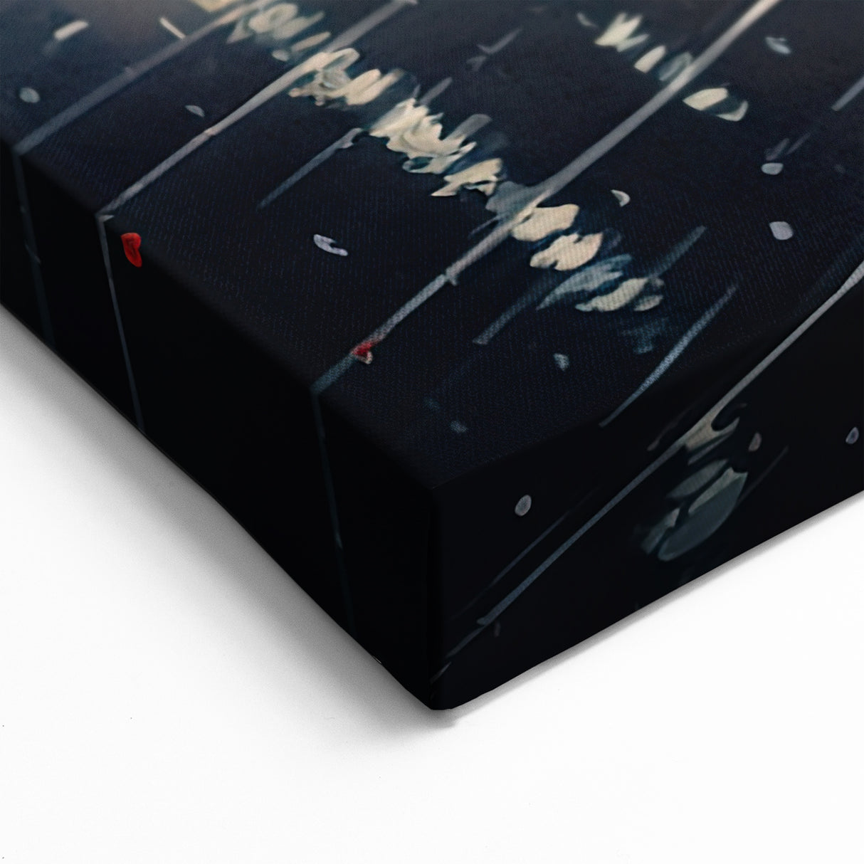 Urban Rainy Day Tram Wall Art - Vintage Service Vehicle Print