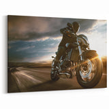 Modern Motorcycle Photography Print - Dynamic Racing Canvas Art