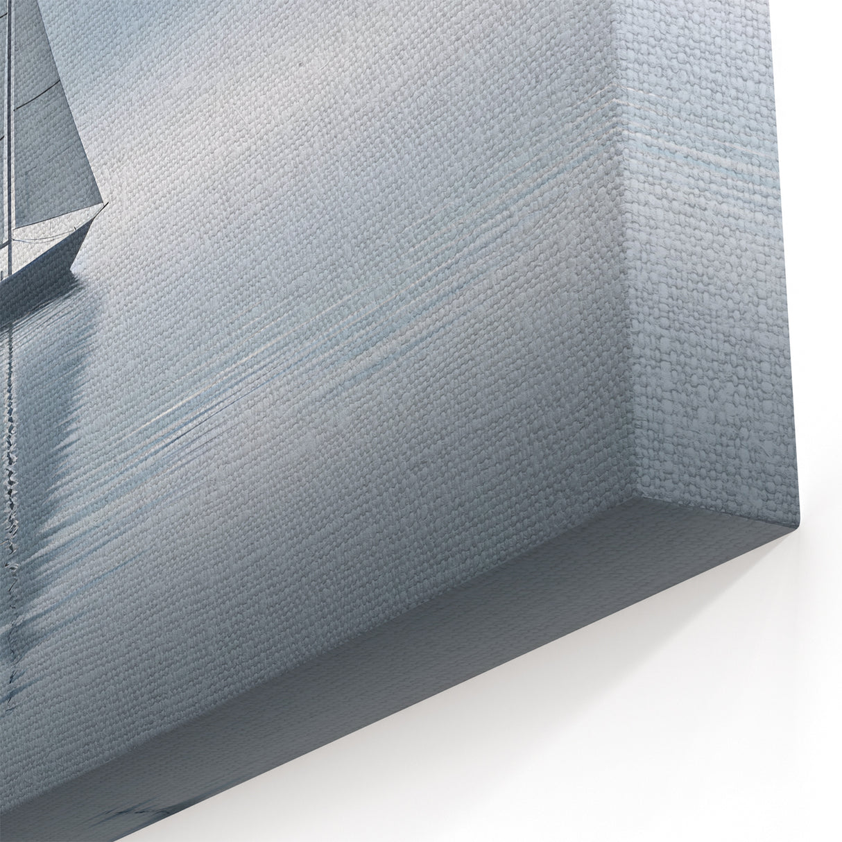 Misty Morning Sailboat Wall Art | Serene Nautical Canvas for Calm Decor