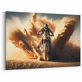 Desert Rally Motorcycle Wall Art - Extreme Off-Road Adventure Print