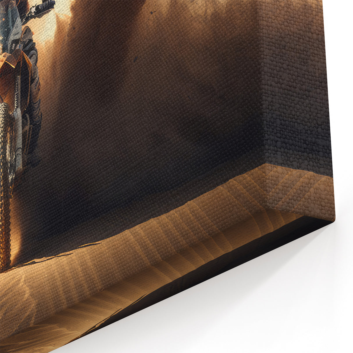 Desert Rally Motorcycle Wall Art - Extreme Off-Road Adventure Print