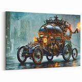 Steampunk Vehicle Wall Art - Futuristic Service Vehicle Print