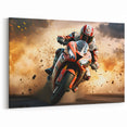 Modern Motorcycle Prints - High-Speed Racing Art for Wall Decor