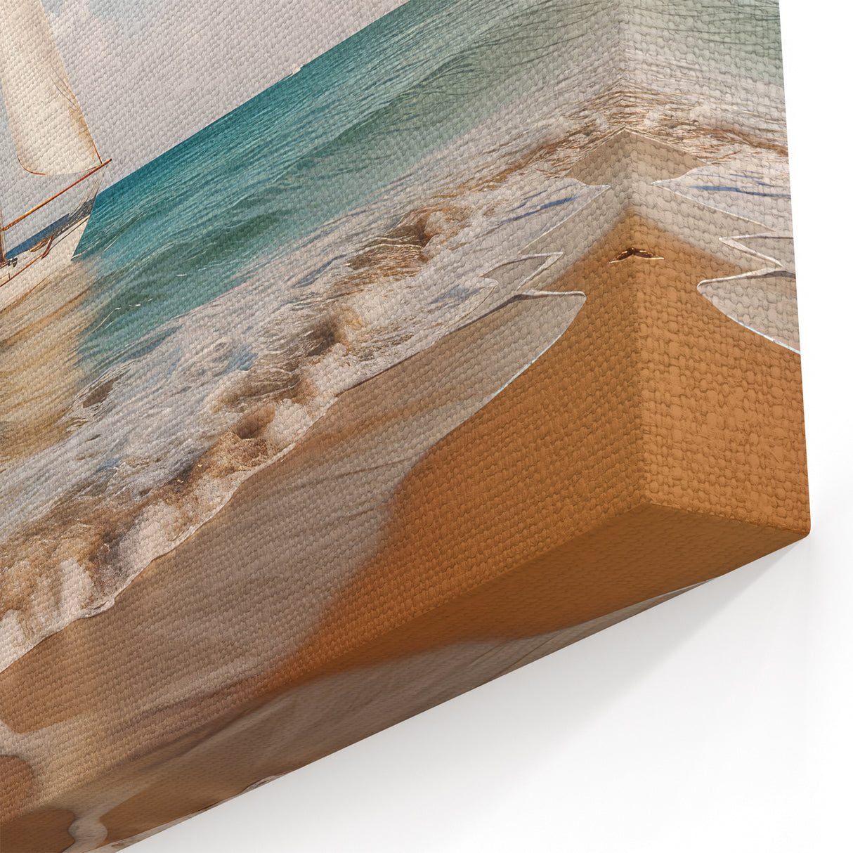 Ocean Sailing Serenity - Nautical Canvas Art | Sailboat Wall Art Print