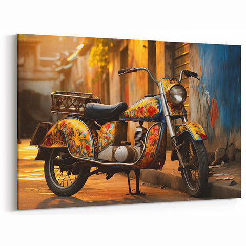 Retro Motorcycle Posters - Hand-Painted Vintage Bike Wall Art