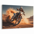 Custom Motorcycle Artwork - Off-Road Dirt Bike Action Wall Print