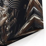 Modern Motorcycle Prints - Engine Detail Chrome Art for Wall Decor