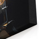 Vintage Motorcycle Art - Illuminated Headlight Chrome Print